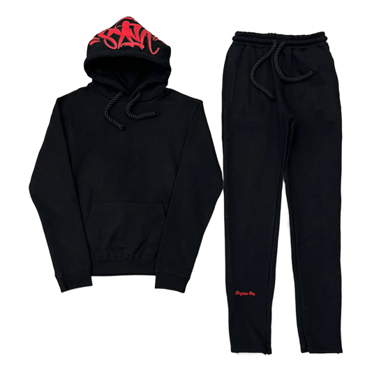 SYN TRACKSUIT - BLACK/RED